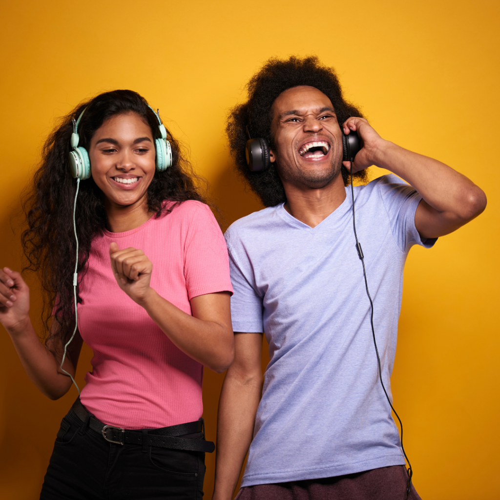 How Secular Music Affects Christian Life. The image is of friends listening to music together.